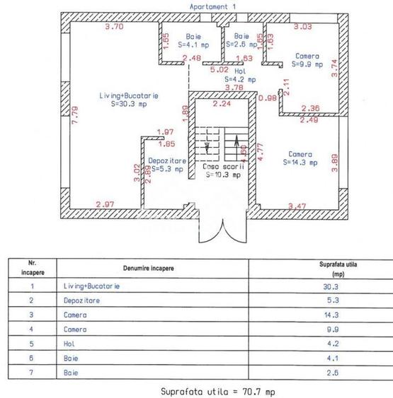 Apartament cu 3 camere,finisat la cheie, parter -Selimbar, Comision 0