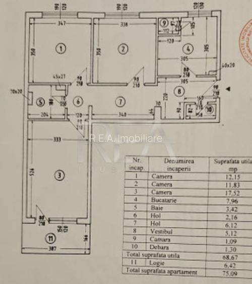 Apartament 3 camere, Titulescu - 16