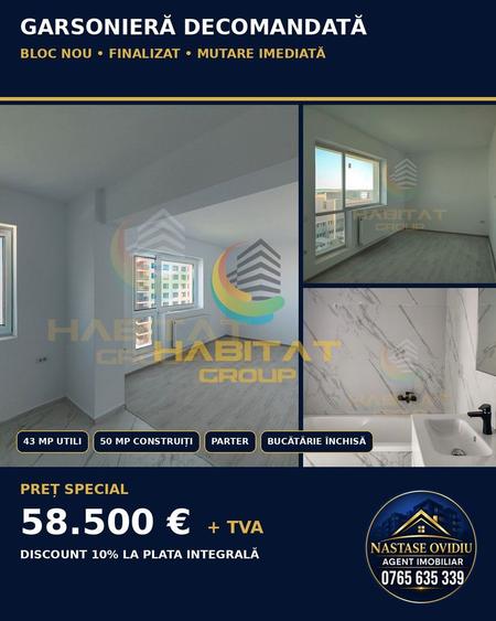Garsonieră Bloc finalizat Discount 10%!