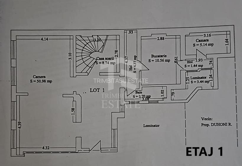 Apartament 3 camere tip duplex | 167 mp | Ultracentral | Plaja Modern - 1