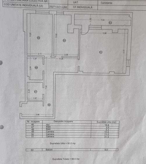 Apartament 3 camere 99 mp , Faleza Nord, mobilat premium - 330.00 Euro