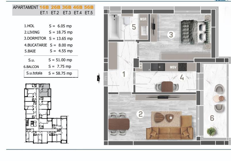 Apartament 2 camere nou, finalizat, direct de la dezvoltator – Berceni - 9