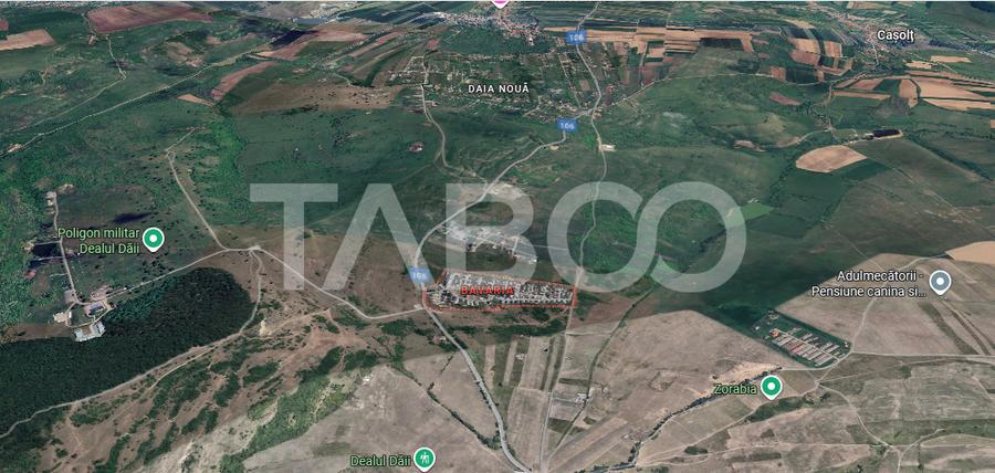 Teren intravilan cu utilitati 330mp zona Daia Sibiu