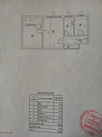Apartament cu 2 camere, etaj 3/4, zona Podu Ros