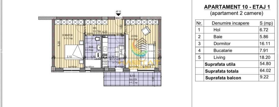 Apartament 2 camere, bloc nou- zona Primaria Popesti Leordeni dezvoltator - 2
