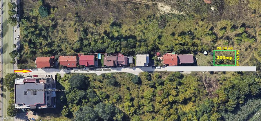 Teren intravilan 300 mp /  Baneasa - Sos. Sisești / aproape de lac