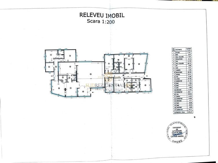 Vila exclusivista cu piscina, sauna si crama, 479.27 mp, langa padure