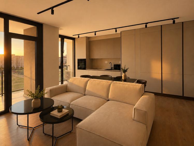 Apartament nou la Alenia, 2 camere, disponibil pentru inchiriere, nr. 76