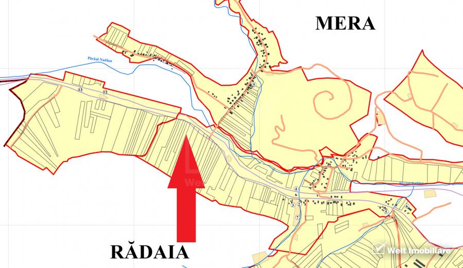 Teren intravilan in Mera cu acces la D.N.1F