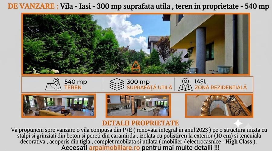 Casa / Vila - P+E - 300 mp - 540 mp teren - Bucium