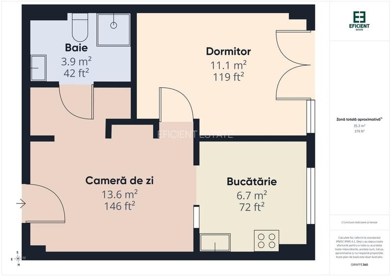 De închiriat - Apartament cu 2 camere -  Zona Confecții - Arad - 16