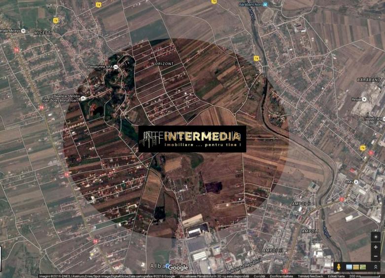 VANZARE Teren Intravilan 2040 mp D= 19 m. Alba Iulia iesire spre Cluj Utilitati - 2