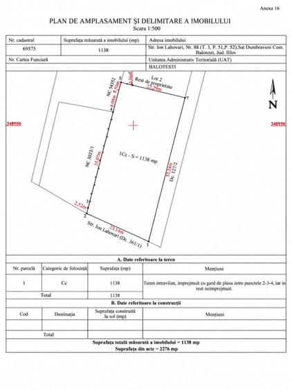 TEREN DE VÂNZARE – DUMBRĂVENI, ILFOV | 1.140 MP | PROIECT SPAȚII COMERCIALE