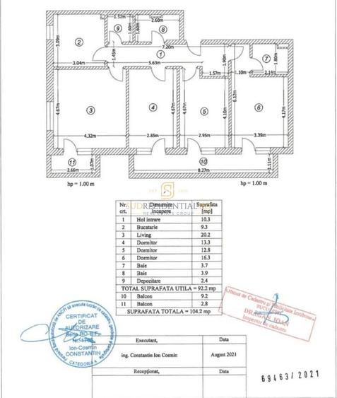 Apartament 4 camere decomandat | 92,2 mp utili, Loc parcare inclus - 25
