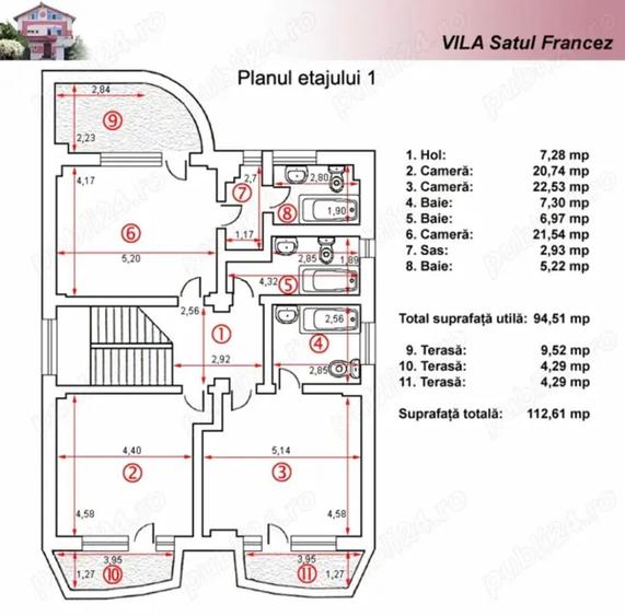 Vila individuala renovata cu 7 camere, garaj zona Herastrau