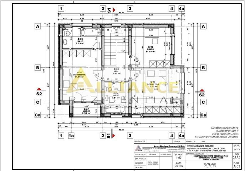 Vila individuala 4 camere locatie Popesti Leordeni