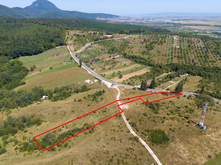 Comision0% Teren recreational 4200mp Vulcan Brasov- curent-asfalt