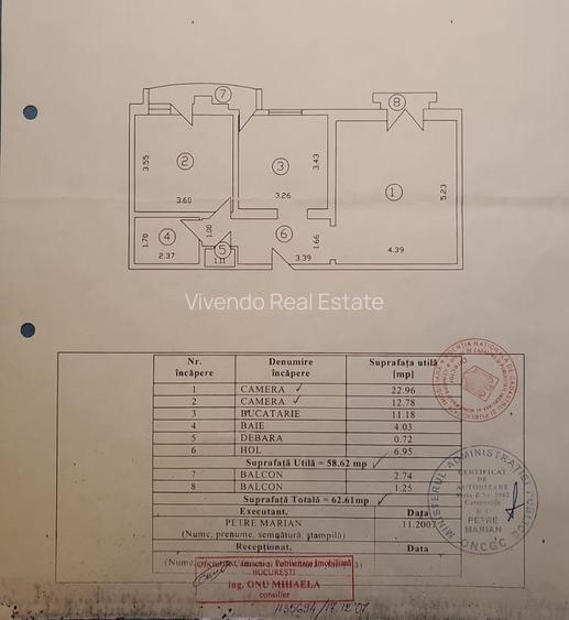 Apartament 2 camere | Piața Alba Iulia – Burebista | 63 mp | Decomandat | Etaj 1