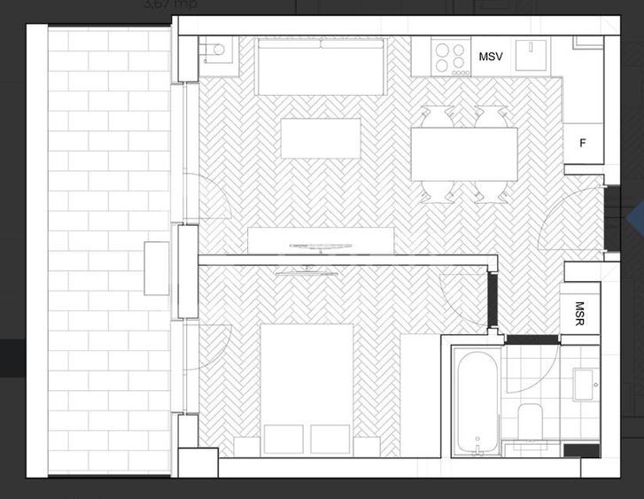 Studio dublu de vânzare în complexul PrimaVista - 1