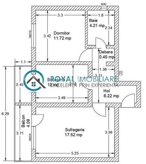 Royal Imobiliare - Vanzare apartament 2 camere, zona Bld Bucuresti - 16