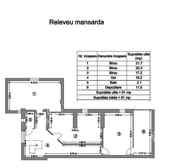 Spatiu de birouri zona Centrala 6 camere parcare privata