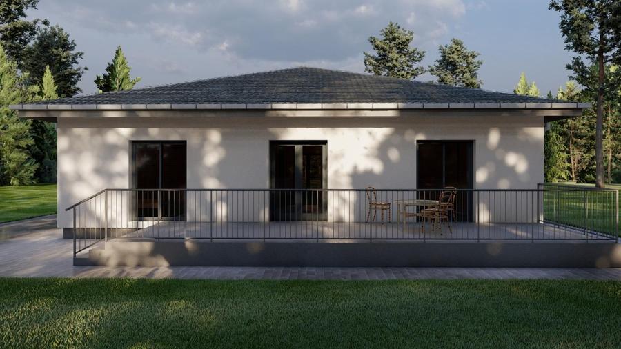 Casă nouă NZEB în Arad – Poltura | 150 mp construiți | Teren 539 mp | Proiect Ak