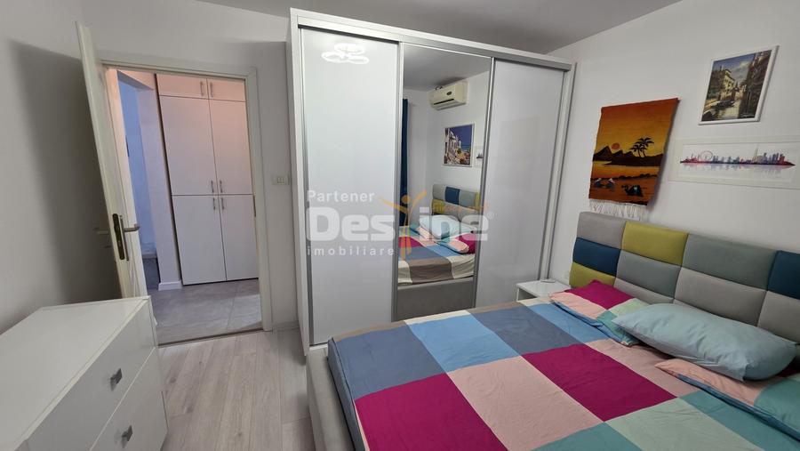 Apartament decomandat 3 camere, 76 mp, mobilat, centrala, AC