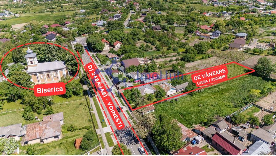 🏡 Teren 2300 mp și casă bătrânească în centrul satului Voinesti, lângă biserică - 4