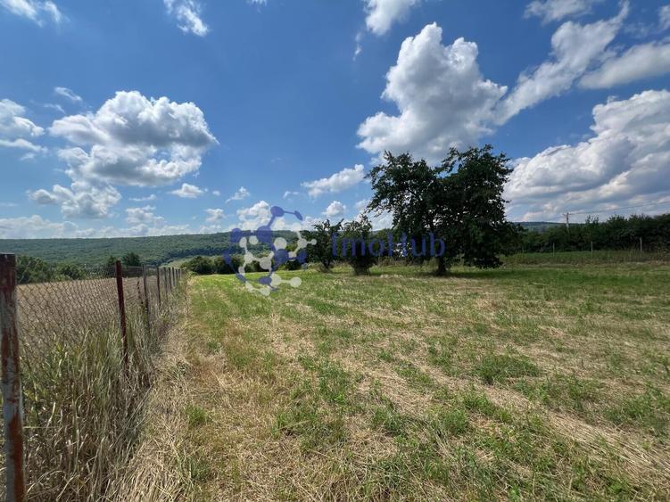 Teren de vânzare 2.531 mp Centrul satului Poieni, Priveliste spre padure