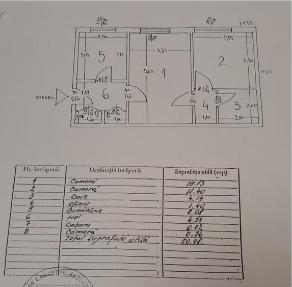 Basarabia Arena Nationala Apartament 2 Camere Bloc Rebilitat Constructie 1982