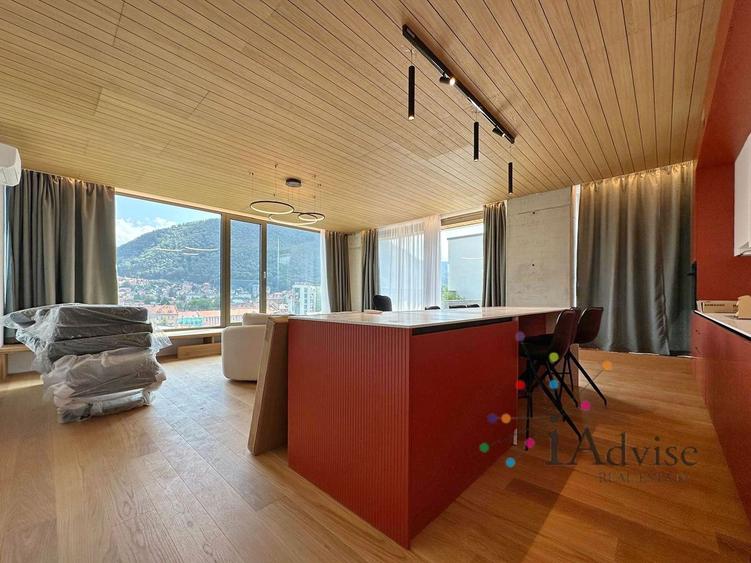Penthouse de închiriat – Centru Brașov, vedere directă spre Tâmpa
