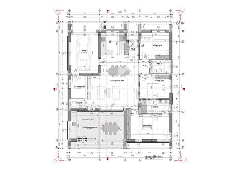 Casa moderna pe un nivel, confort si calitate top
