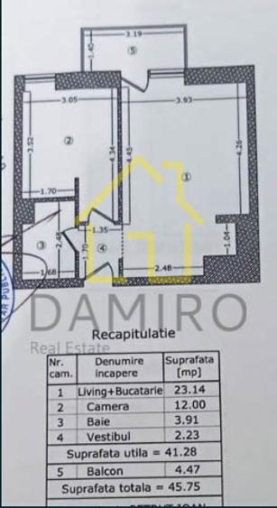 Apartament 2 camere Hercesa Vivenda Costin Georgian Basarabia Parcare Nou