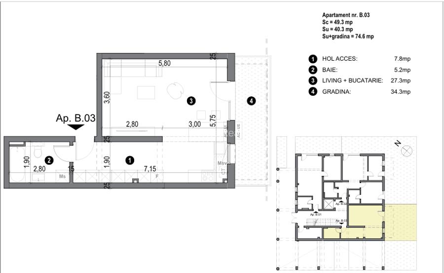 COMISION 0% I Apartament 1 cameră cu grădină proprie. - 9