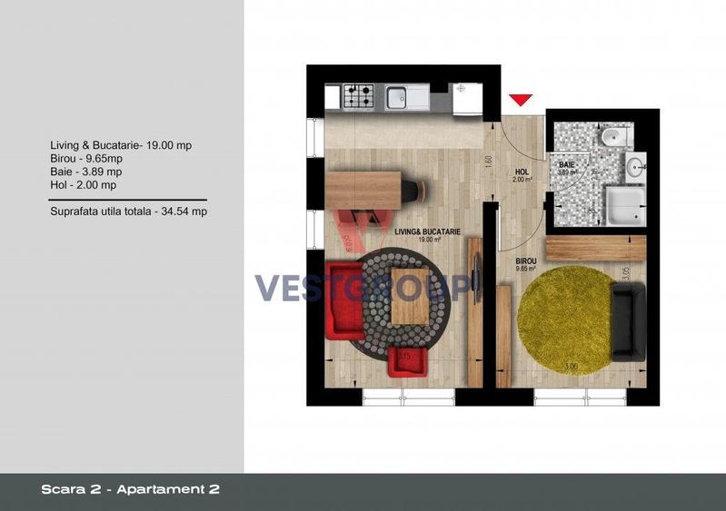 Apartamente 2 camere Weiner 12 Residence Militari Direct Dezvoltator