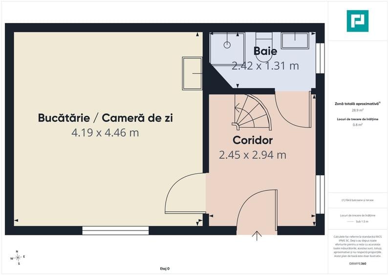 Apartament două camere decomandat ultracentral