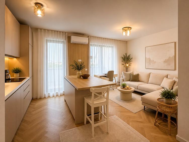 2 Camere|Tip Penthouse|Terasa|Parcare| Bloc 2025 | Parcare Subterana