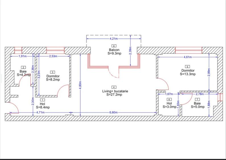 Apartament 3 camere, NOU, finisat la cheie, Borhanci - 1