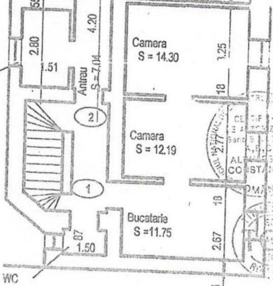 Închiriere spațiu birouri 39,74 mp – ultracentral, str. Alba Iulia, etaj 2