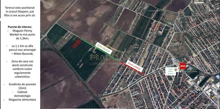 Teren intravilan pentru dezvoltare *904* mp // Otopeni (Odaile)