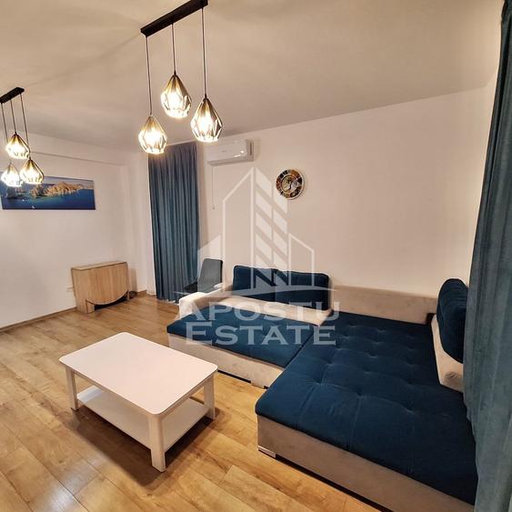 Apartament cu 2 camere mobilat cu gradina proprie de 50 mp in Giroc.