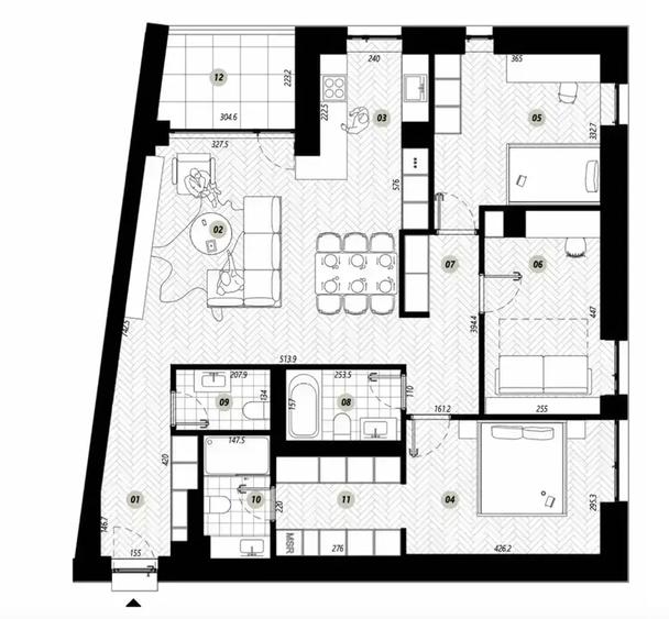 Apartament 4 camere cu grădină – zona Pipera Plaza