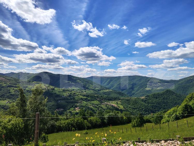Cabană din lemn masiv, 100 mp utili, teren 3000 mp, Someșu Rece