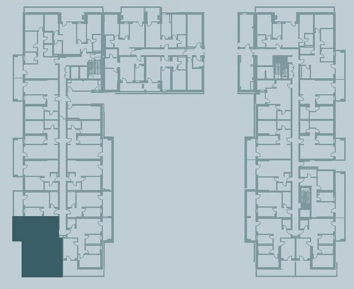 Apartament spatios cu 3 camere si geam la baie Estoria City
