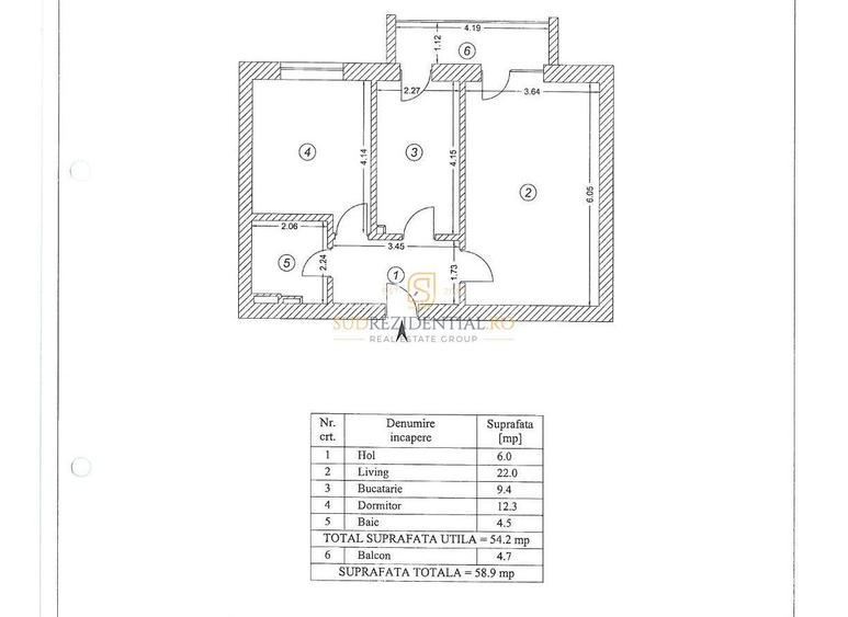 Apartament finalizat 2024 cu 2 camere, 58.9 mp, Metalurgiei, Sector 4 - 1