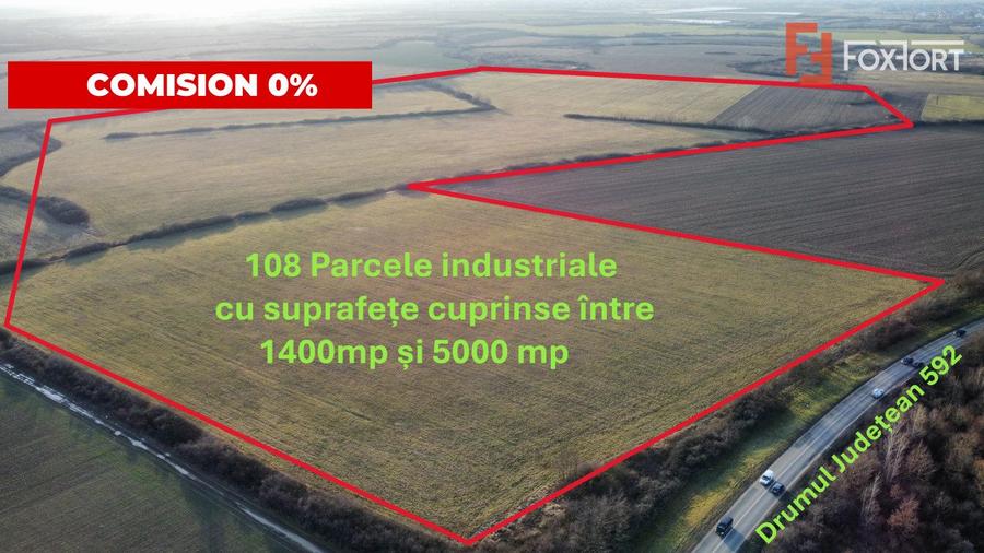 COMISION 0% Parcela Teren industrial cu utilitati, acces TIR - Mosnita