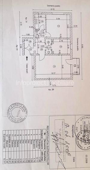 Apartament 2 camere, decomandat, 53 mp, cartier Micro 5, liber, acte în regulă