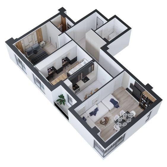 Apartament 3 camere CUG - Rond Tramvai mutare dec 2026, COD 152348