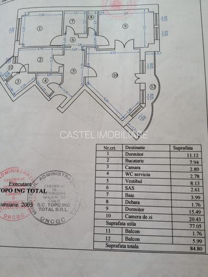 Vanzare apartament 3 cam  vedere Libertatii-casa Poporului ,mobilat și utilat - 1