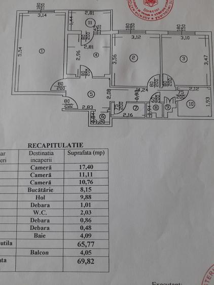 Apartament 3 camere de vanzare Ghencea -1 Mai